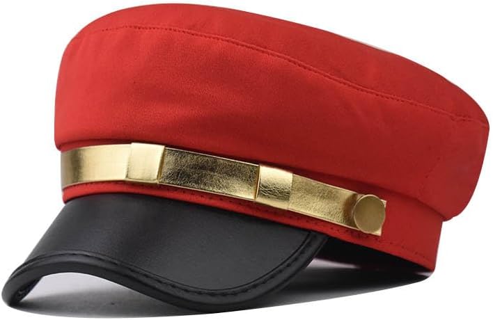 GRNUS Store Chauffeur Hat Newsboy Cap Peaked Beret Cap Classic Vintage Driver Costumes Hats Captain Sailor-Hat for Men Women - Image 1